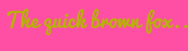 Image with Font Color B4B600 and Background Color FF4FA4